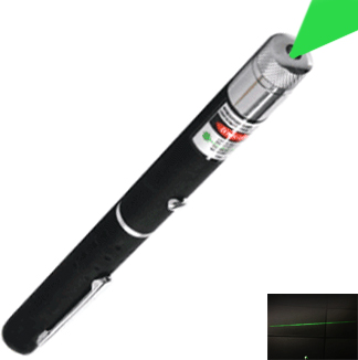 green laser pointer line